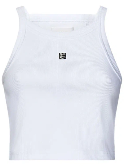 Givenchy Cropped Tank Top In White