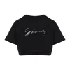 Givenchy Signature Logo Cropped T-shirt