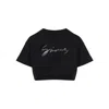 Givenchy Signature Logo Cropped T-shirt In Multi
