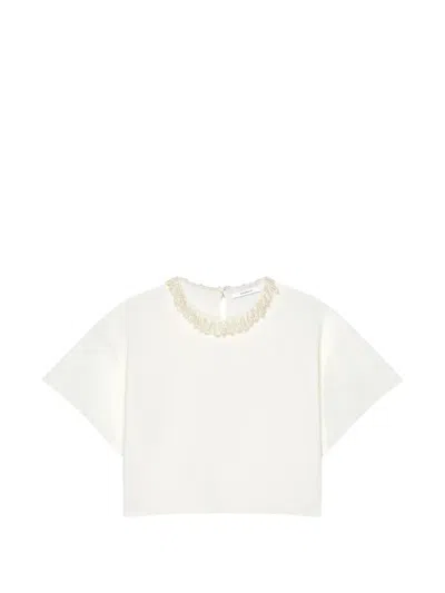 Givenchy Verziertes Cropped-top In Neutral