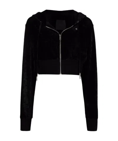 GIVENCHY GIVENCHY CROPPED DRAWSTRING HOODIE