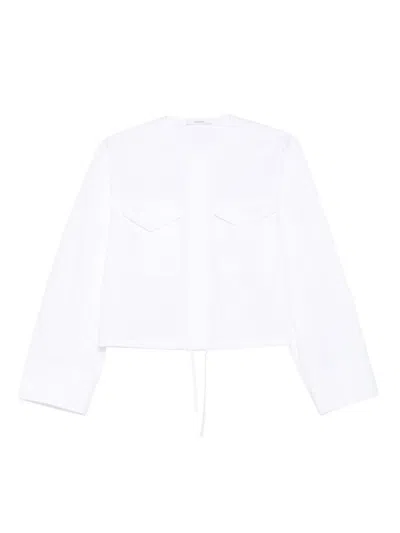 Givenchy Cropped White Cotton Shirt