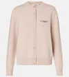 Givenchy Cropped Cardigan In Wool And Cashmere In Brown