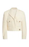 GIVENCHY CROPPED WOOL-BLEND TWEED JACKET