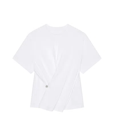 Givenchy Cross-over Cotton T-shirt In White