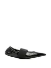 Givenchy Sophisticated Flat Shoes With Pointed Toe Design In Black