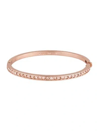 Pre-owned Givenchy Crystal Bangle Bracelet, 6.5" In Multi