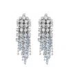Givenchy Crystal Bow Earrings In Gray