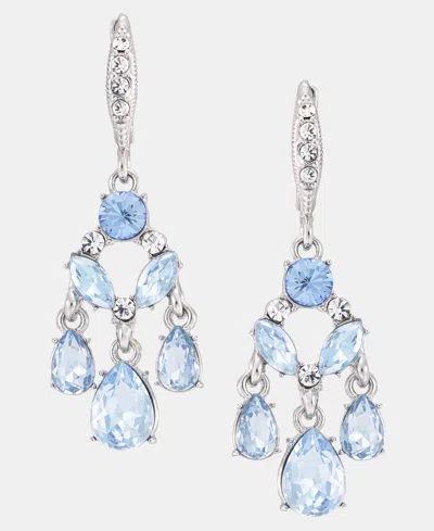 Givenchy Crystal Chandelier Earrings In Blue