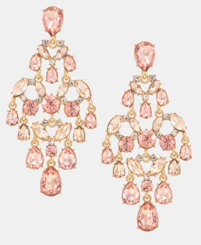 Givenchy Crystal Cluster Chandelier Earrings In Pink