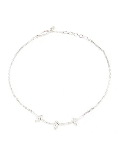Pre-owned Givenchy Crystal Collar Necklace, 17.5" In Multicolor