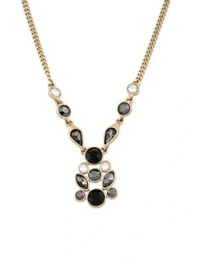 Pre-owned Givenchy Crystal Collar Necklace, 20" In Multi