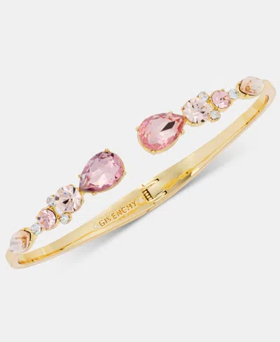 Givenchy Crystal Cuff Bracelet In Gold