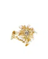 Givenchy Crystal Daisy Ring In Yellow