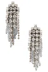 Givenchy Crystal Dangle Earrings In Silvery