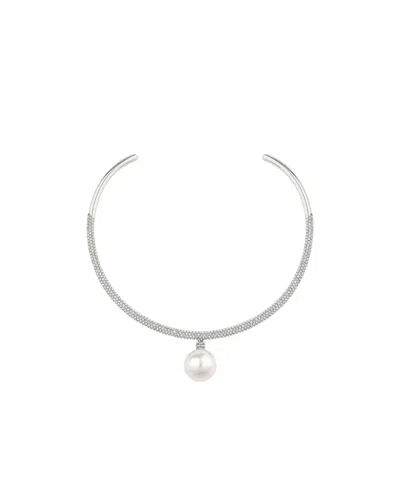 Givenchy Crystal Detail Necklace In Silvery