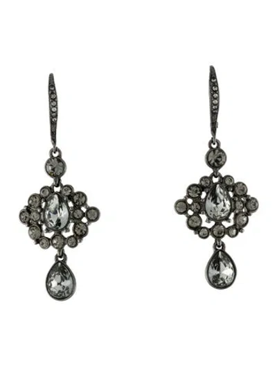 Pre-owned Givenchy Crystal Drop Earrings In Multi