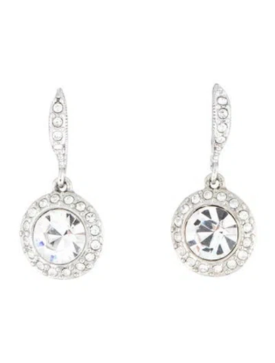 Pre-owned Givenchy Crystal Drop Earrings In Multi