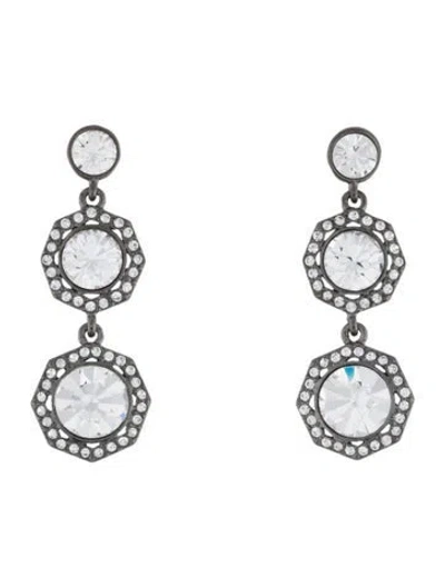 Pre-owned Givenchy Crystal Drop Earrings In Multi