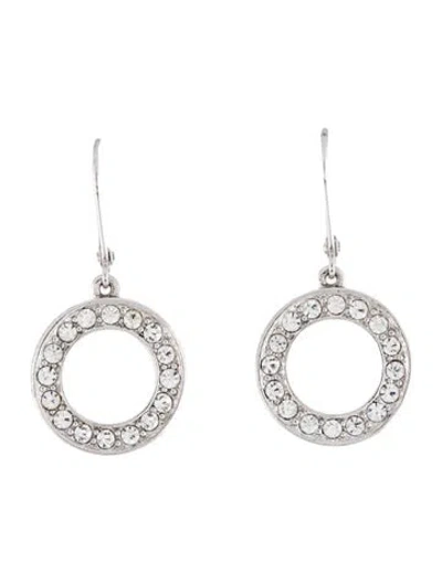 Pre-owned Givenchy Crystal Drop Earrings In Multicolor