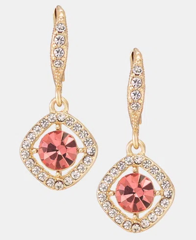 Givenchy Crystal Drop Earrings In Gold