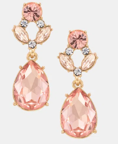 Givenchy Crystal Drop Earrings In Pink