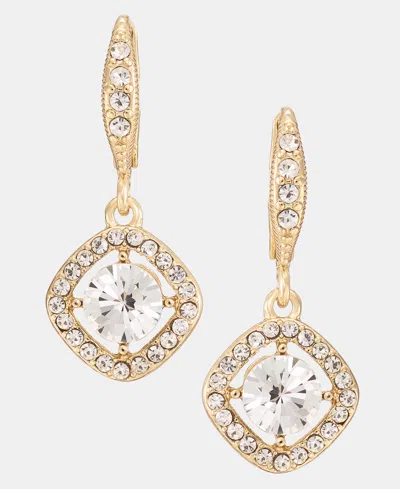 Givenchy Crystal Drop Earrings In Gold