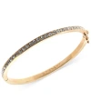 Givenchy Bracelet, Silk Swarovski Element Bangle In Gold