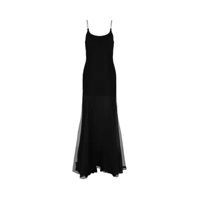 Pre-owned Givenchy Crystal Embellished Gown 'black' | Women's Size 38
