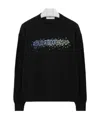 Givenchy Crystal-embellished Logo Jumper In Black