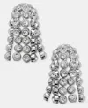 Givenchy Crystal Fringe Stud Earrings In White