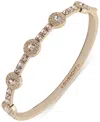 Givenchy Crystal Halo Station Bangle Bracelet In Dark Pink