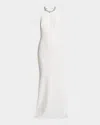 Givenchy Crystal-embellished Open-back Gown In White