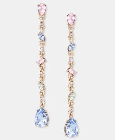 Givenchy Crystal Linear Drop Earrings In Gold