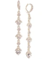 Givenchy Crystal Linear Drop Earrings In Gold