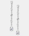 Givenchy Crystal Linear Drop Earrings In Gray