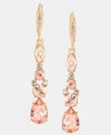 Givenchy Crystal Linear Drop Earrings In Pink