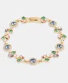 Givenchy Crystal Multi-stone Pear Statement Flex Bracelet In Multi