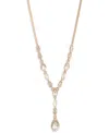 Givenchy Crystal Pear Stone Gold-tone Y Necklace In Gold