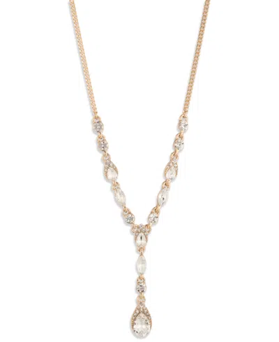 Givenchy Crystal Pear Stone Gold-tone Y Necklace