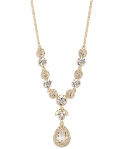 Givenchy Crystal Pear Stone Gold-tone Y Necklace