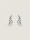 Givenchy Crystal Pearl Clip Earrings In Metal, Crystals And Pearls In Metallic
