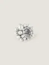 Givenchy Crystal Pearl Earcuff In Metal And Pearls In Metallic