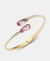 Givenchy Crystal Pear-shape Bypass Bangle Bracelet In Transparent