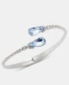 Givenchy Crystal Pear-shape Bypass Bangle Bracelet In White