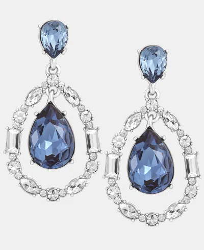 Givenchy Crystal Pear-shape Orbital Drop Earrings In Green