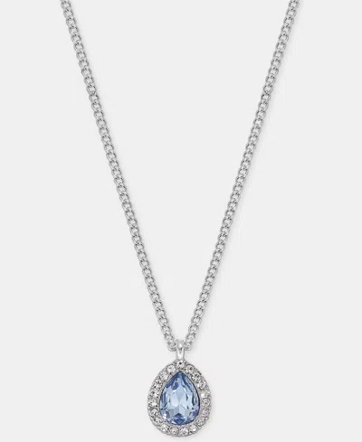 Givenchy Crystal Pear-shape Pendant Necklace, 16" + 3" Extender In Multi