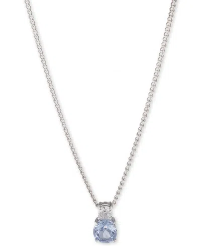 Givenchy Crystal Pendant Necklace In Blue