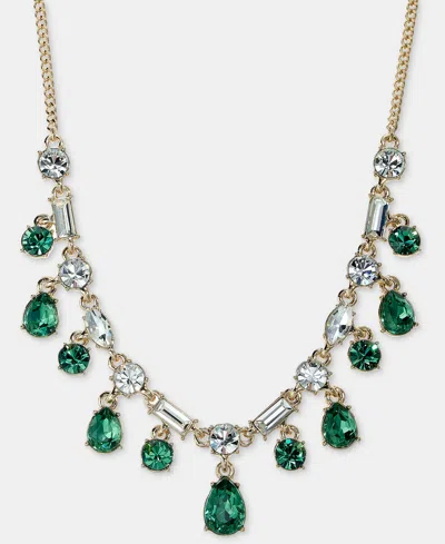 Givenchy Crystal Shaky Statement Necklace, 16" + 3" Extender In Gold