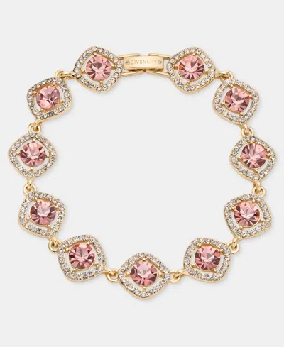 Givenchy Crystal Statement Flex Bracelet In Pink